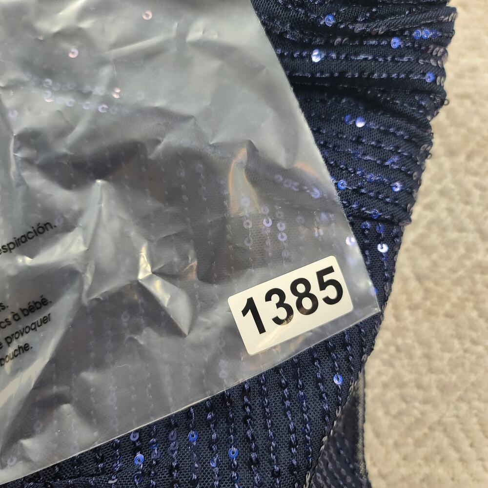 Off shoulder sequin sparkly Party homecoming Navy Blue dress Size 2 Cocktail - Picture 10 of 10